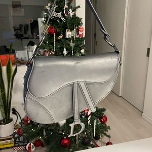 Black Dior Saddle Bag